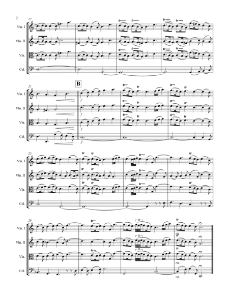 Handel - Pifa (Pastoral Symphony) from Messiah (for String Quartet) image number null