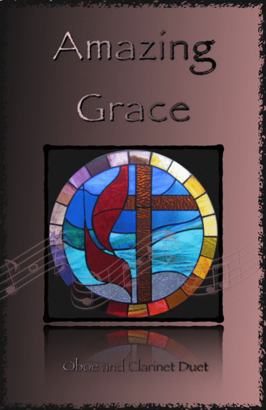 Amazing Grace, Gospel style for Oboe and Clarinet Duet Woodwind Duet scores gallery preview page 1