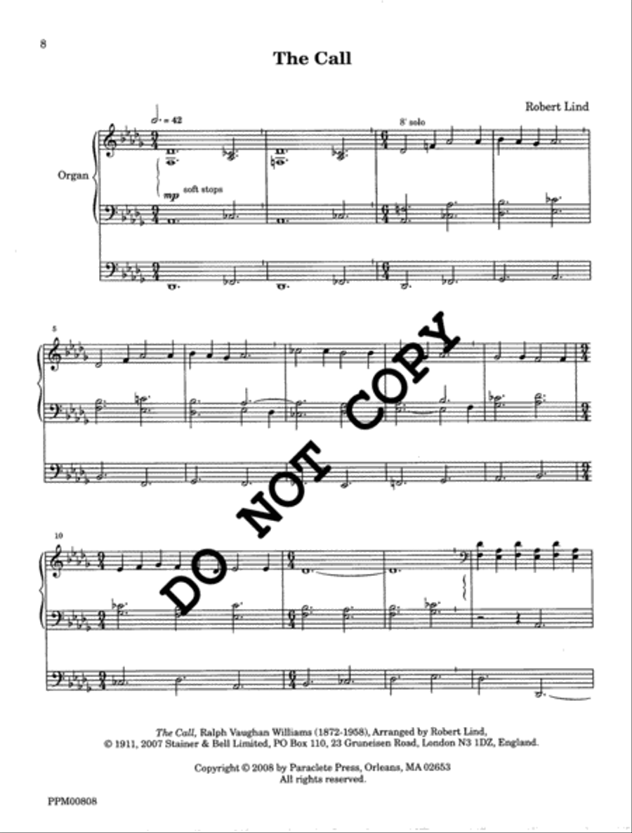 I Sing the Almighty Power of God: Organ Voluntaries on the Hymn Tunes of Ralph Vaughan Williams Volume I Organ scores gallery preview page 9
