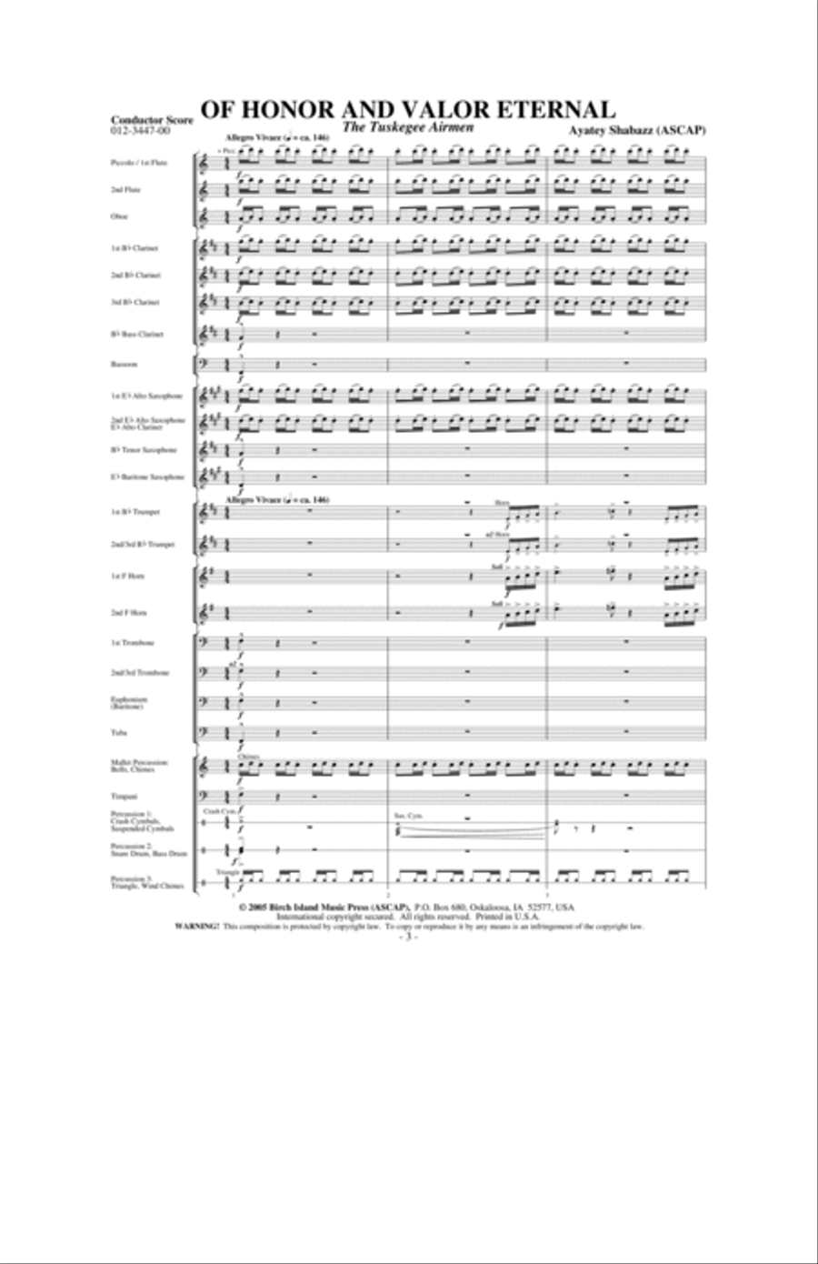 Of Honor and Valor Eternal Concert Band scores gallery preview page 2
