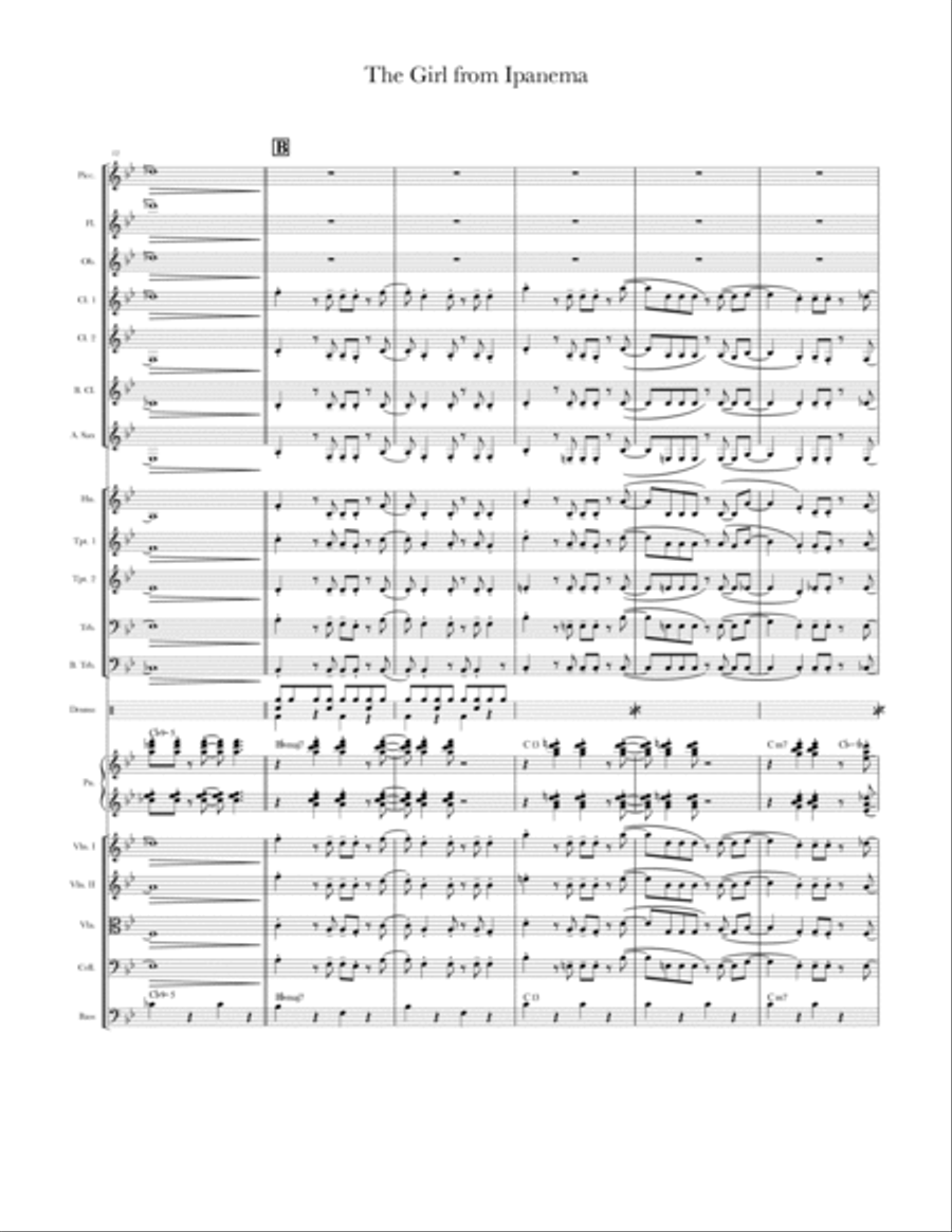 The Girl From Ipanema (Garôta De Ipanema) Chamber Music scores gallery preview page 3