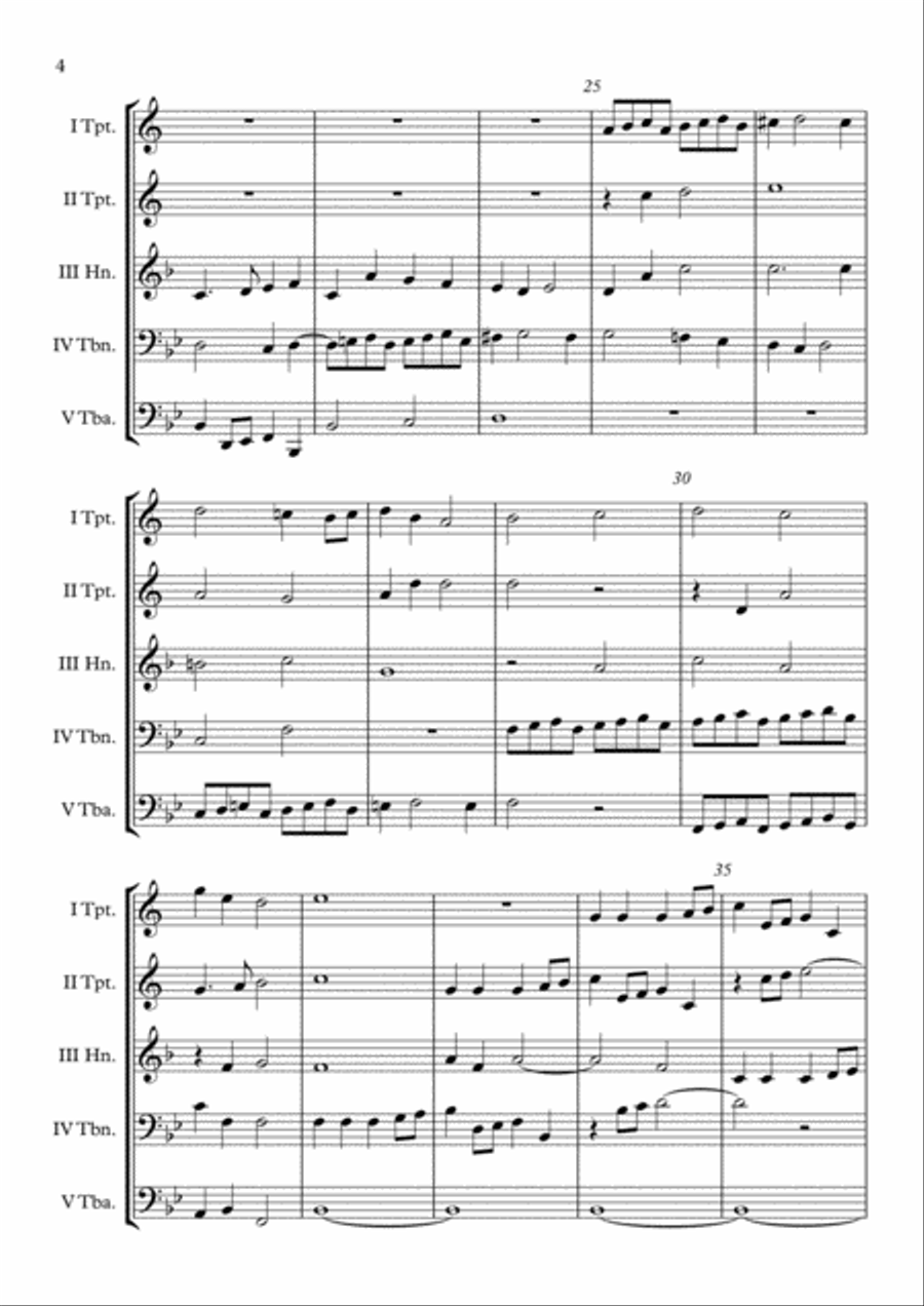 Canzon super Cantionem Gallicam (Samuel Scheidt) Brass Quintet arr. Adrian Wagner image number null