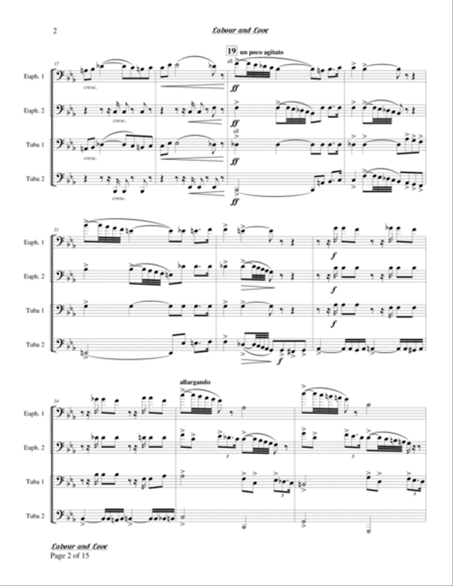 Labour and Love Chamber Music scores gallery preview page 2