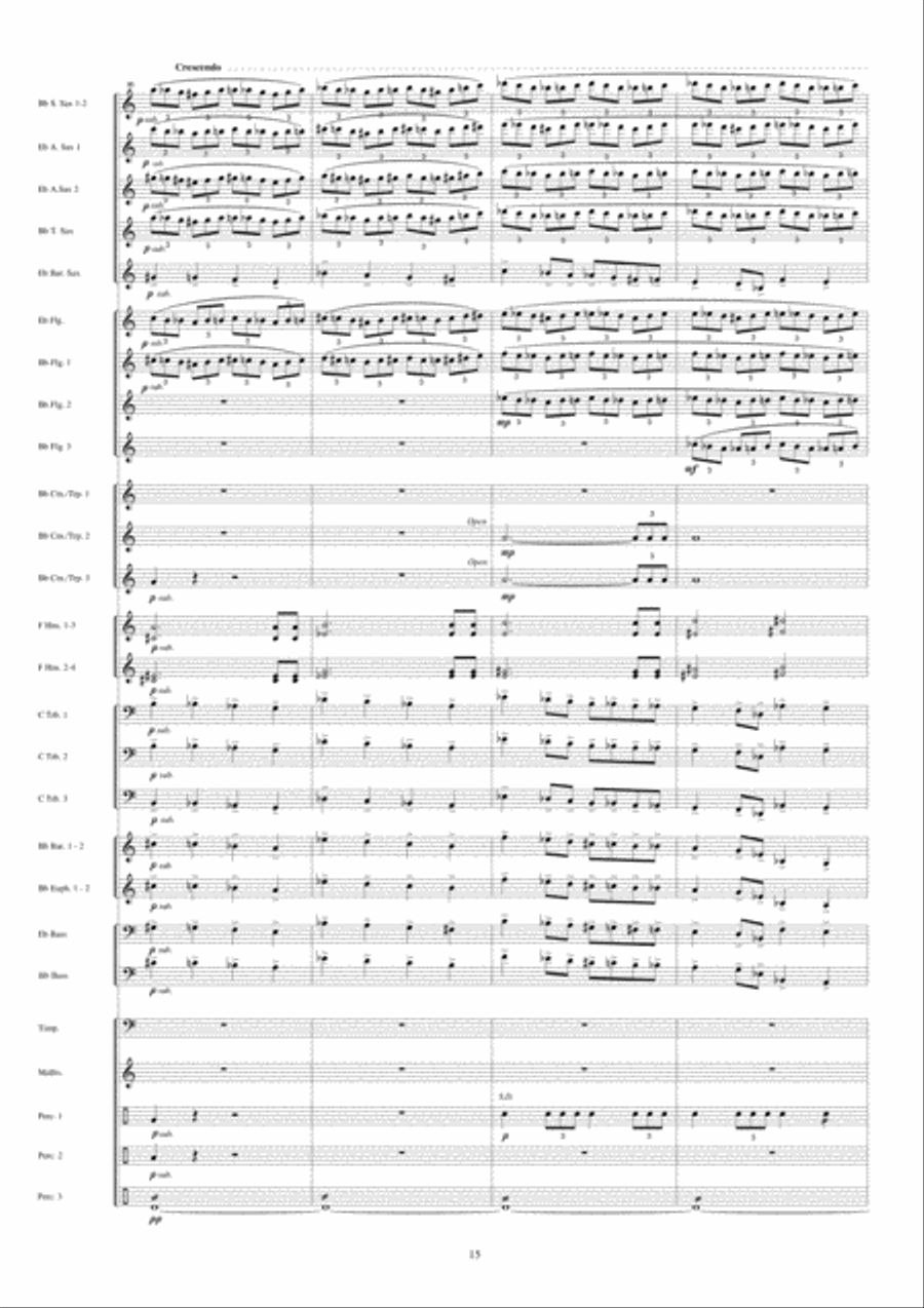 Jericho Fanfare Band scores gallery preview page 16