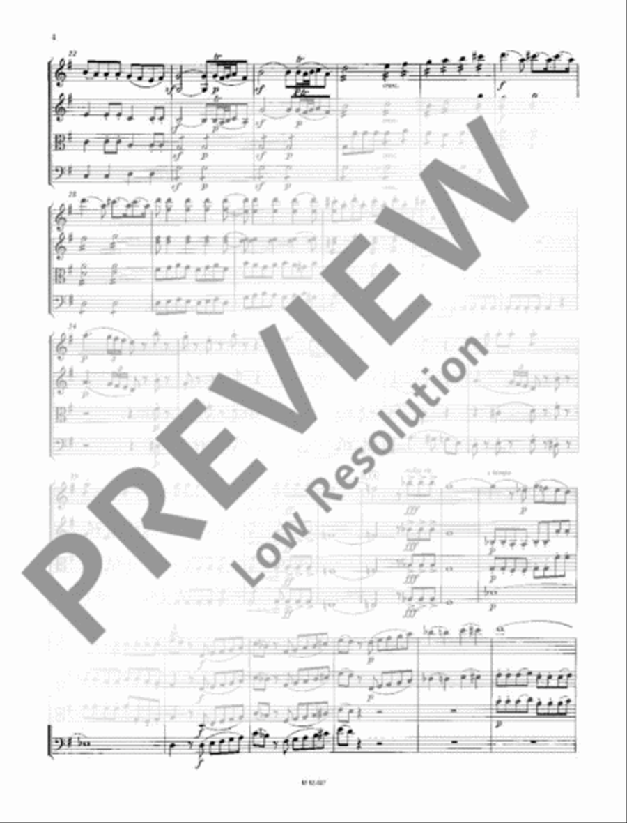 Eine kleine Lachmusik String Quartet scores gallery preview page 5