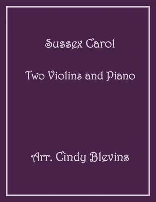 Book cover for Sussex Carol, Two Violins and Piano