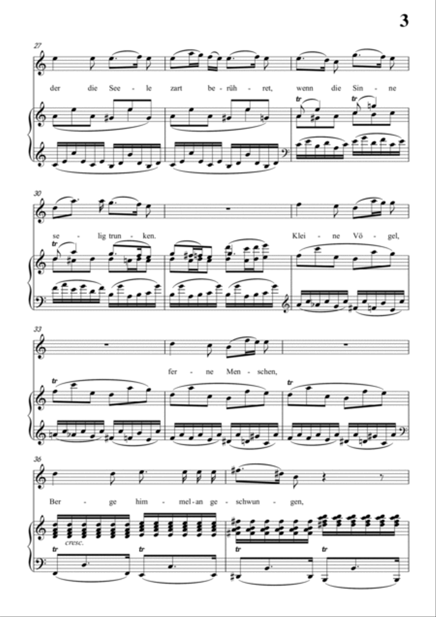 Schubert-Abendröth in C for Vocal and Piano Voice scores gallery preview page 4