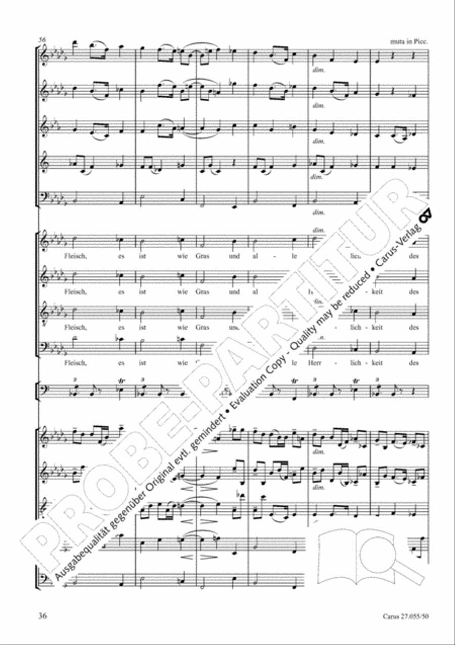 Ein Deutsches Requiem (German Requiem) 4-Part scores gallery preview page 43