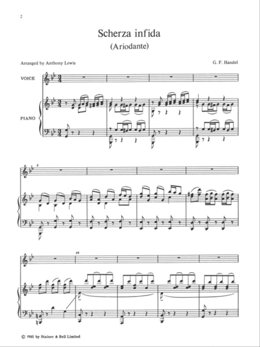 The Handel Opera Repertory. Book 1. Mezzo-Soprano Mezzo-Soprano Voice scores gallery preview page 2