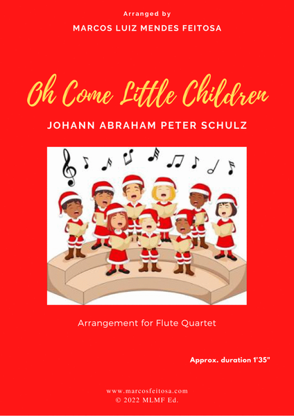 Oh Come Little Children - Flute Quartet image number null