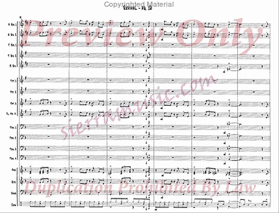 Revival Revival Jazz Ensemble scores gallery preview page 17