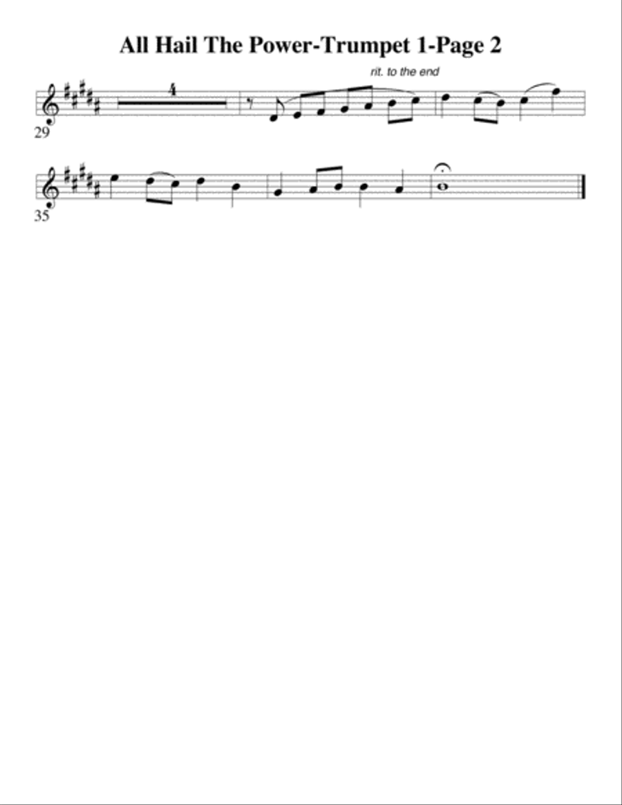 All Hail the Power of Jesus' Name (Coronation) for Brass Quintet Brass Quintet scores gallery preview page 5