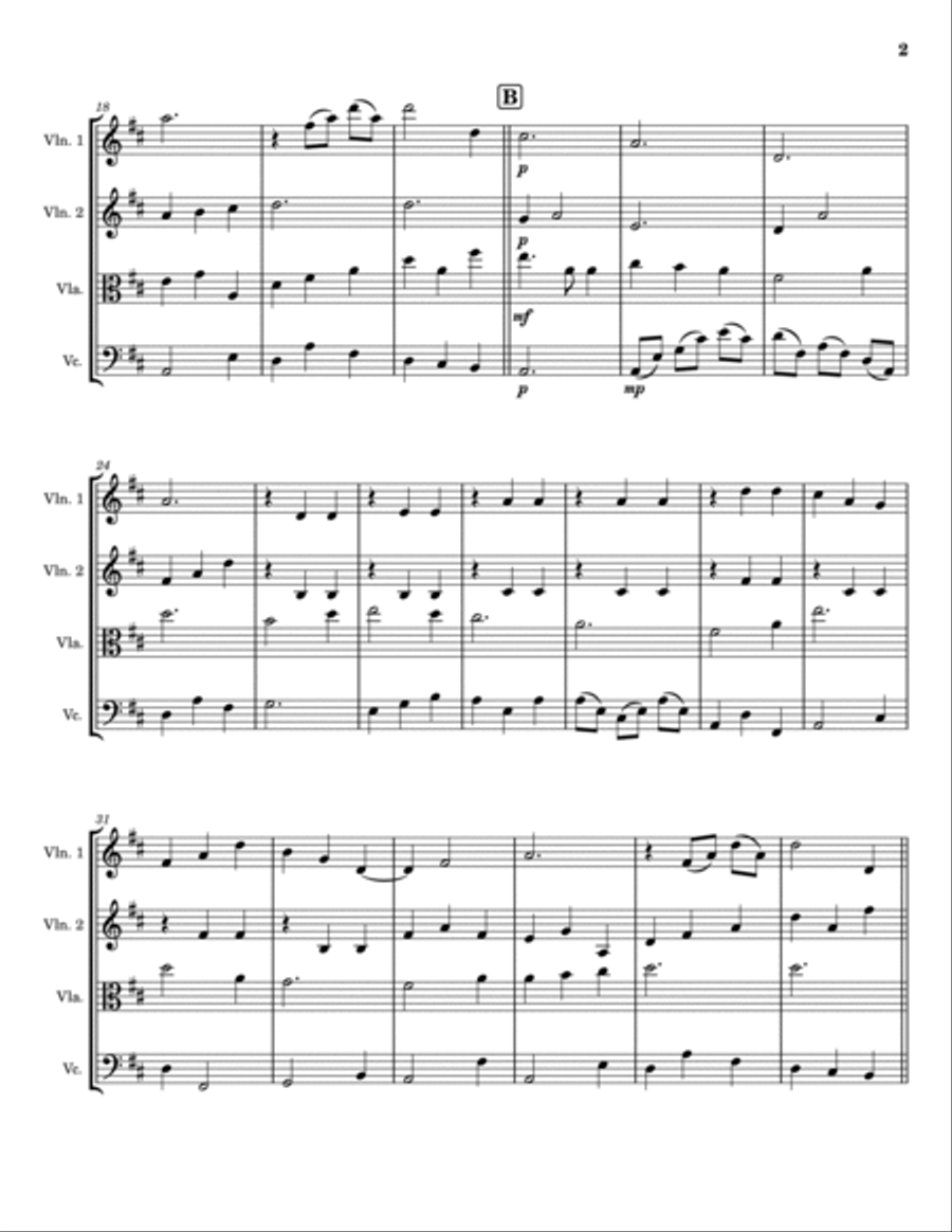 Edelweiss Edelweiss String Quartet scores gallery preview page 2