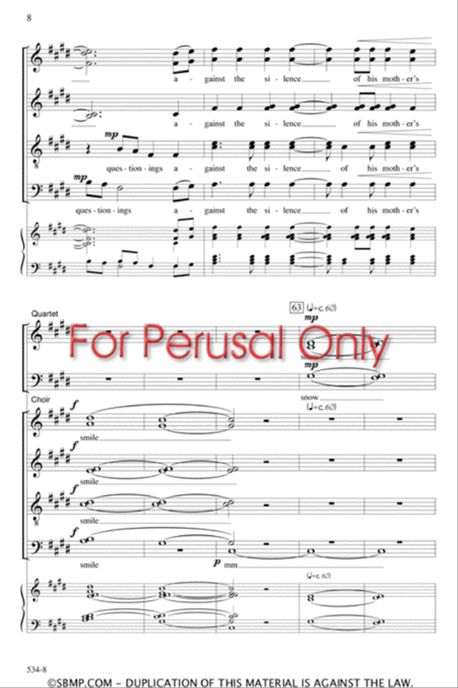 winter - SATB divisi Octavo Divisi scores gallery preview page 8