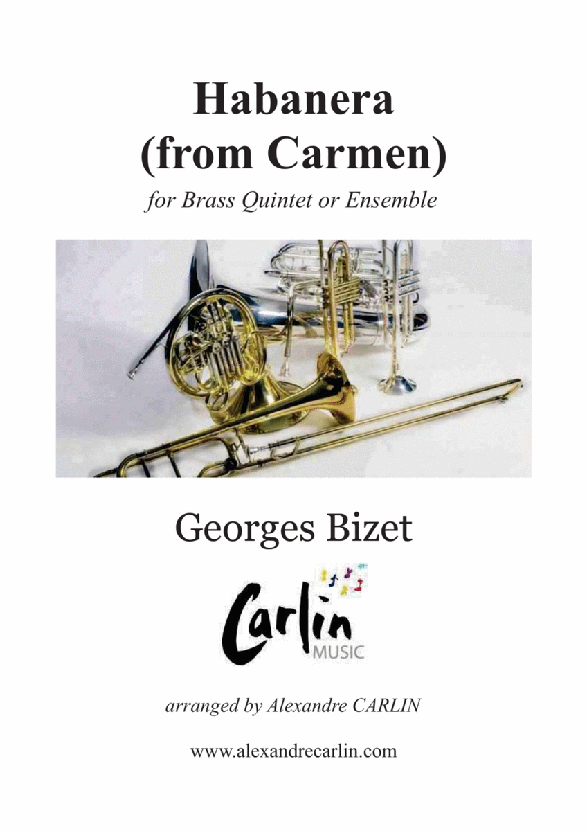 Habanera (from Carmen) by Georges Bizet - Arranged for Brass Quintet or Ensemble image number null