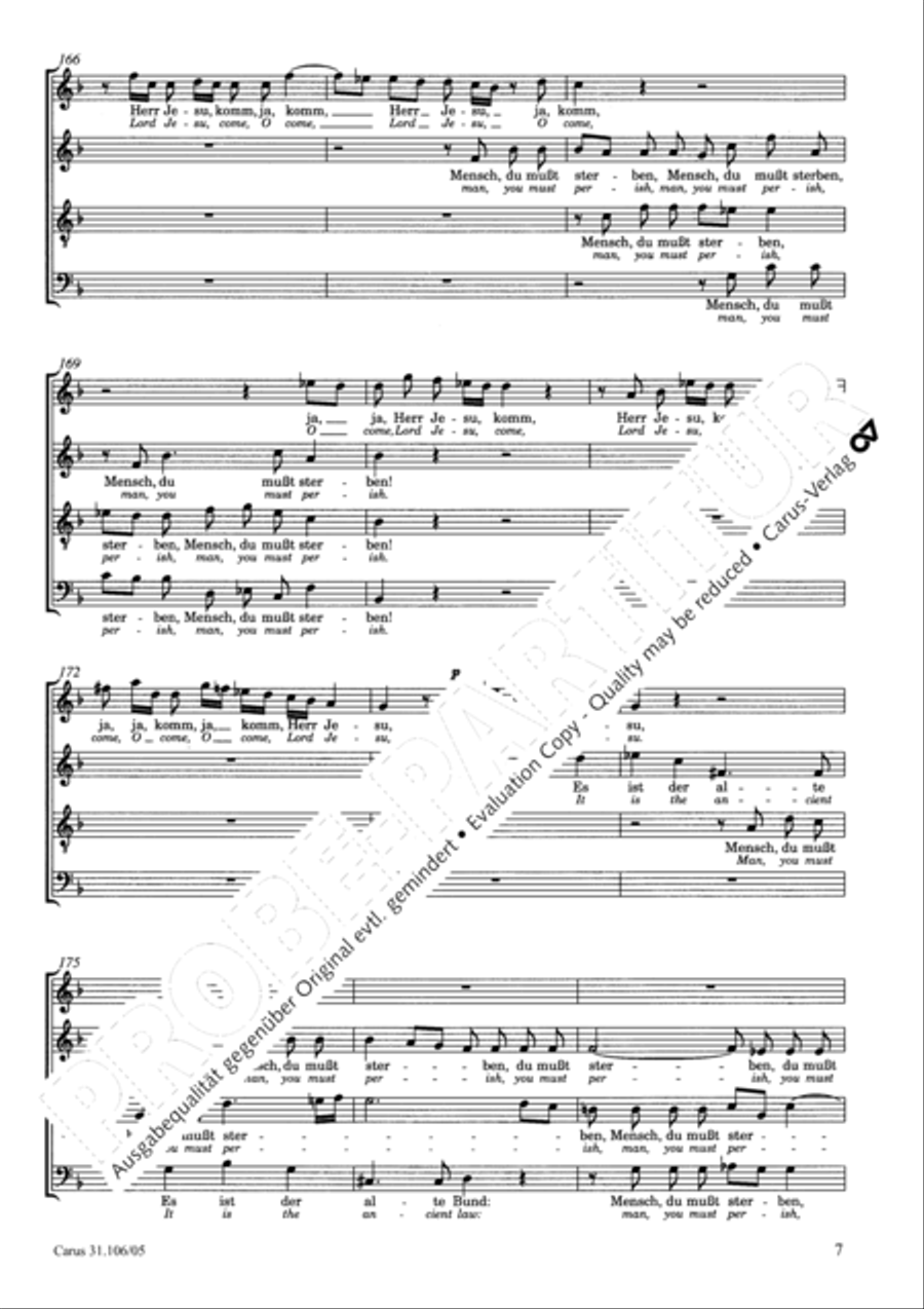 God's own time is the time appointed (Gottes Zeit ist die allerbeste Zeit) 4-Part scores gallery preview page 8