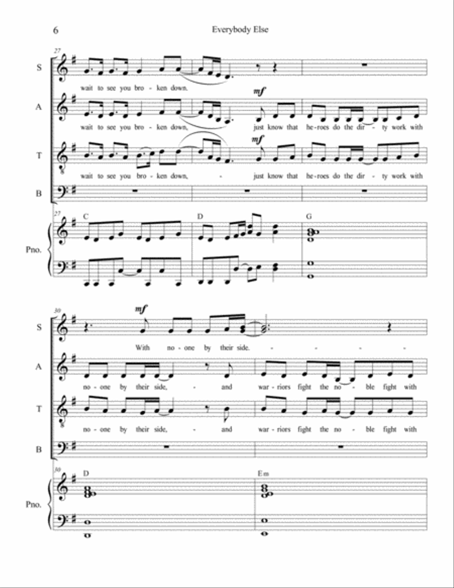 Everybody Else Voice scores gallery preview page 6