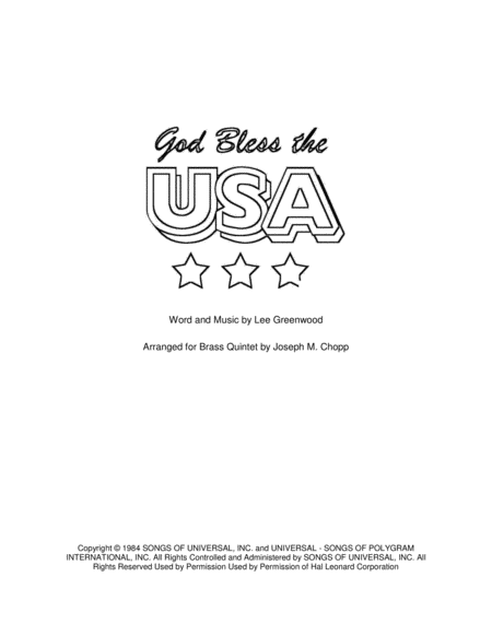 God Bless The U.S.A. image number null