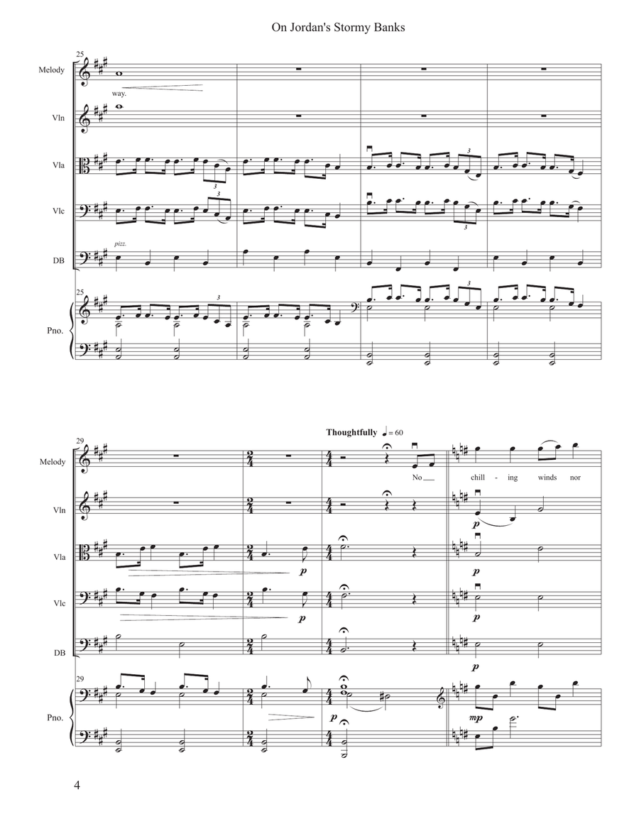 On Jordan's Stormy Banks - Flex Orchestra String Orchestra scores gallery preview page 6