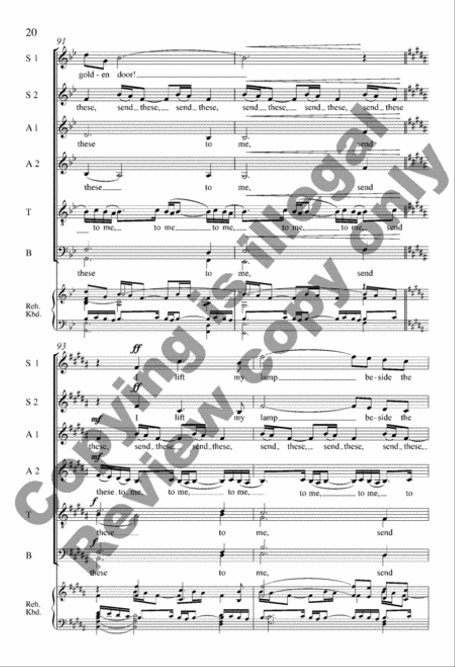 America Will Be! Divisi scores gallery preview page 20