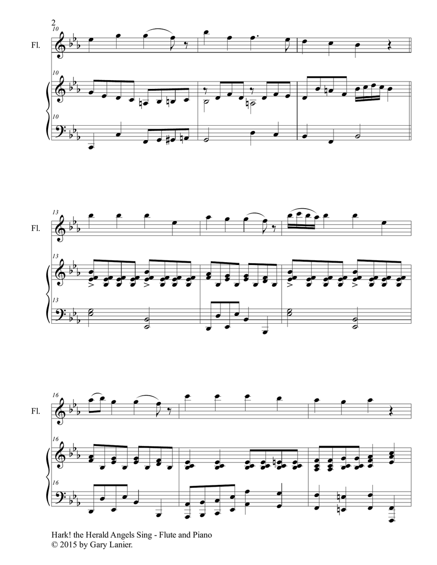THREE CHRISTMAS HYMNS (Duets for Flute & Piano)