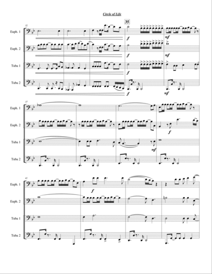 Circle Of Life Chamber Music scores gallery preview page 3