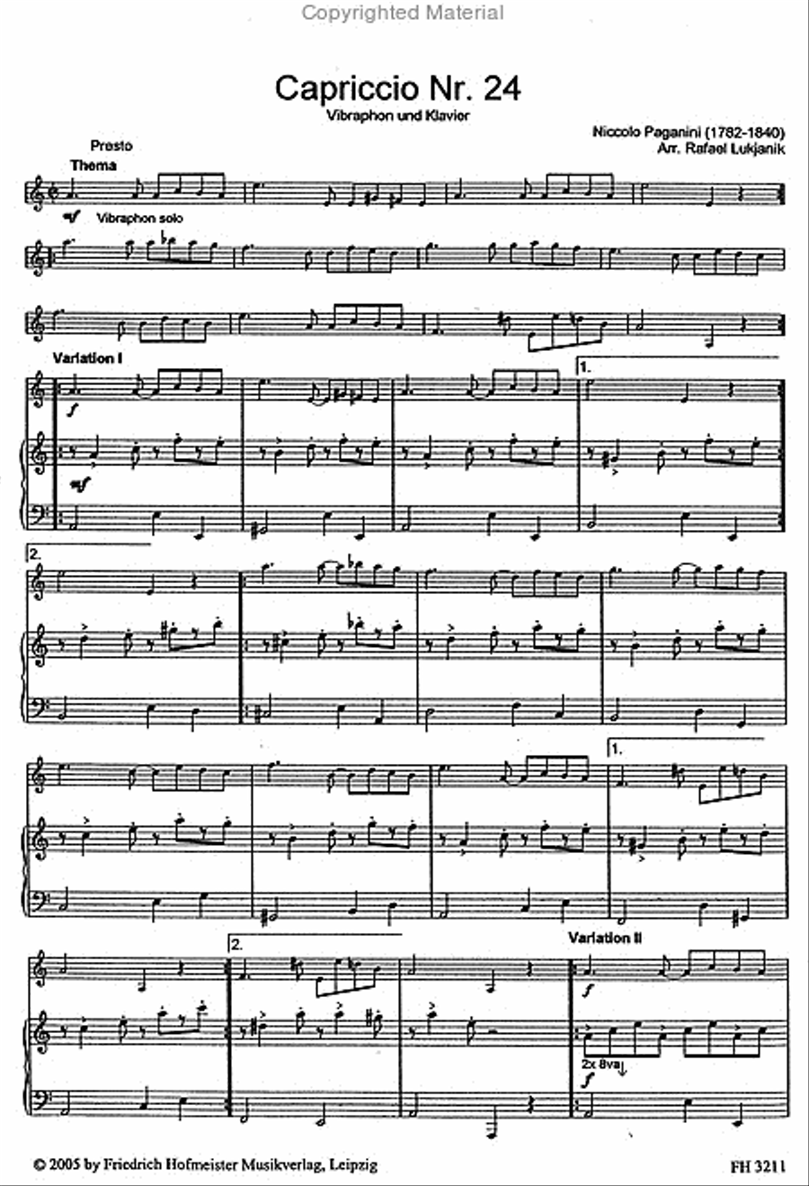 Capriccio Nr. 24 Piano scores gallery preview page 2
