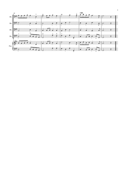 Prelude and Te Deum for Double Bass Quartet image number null