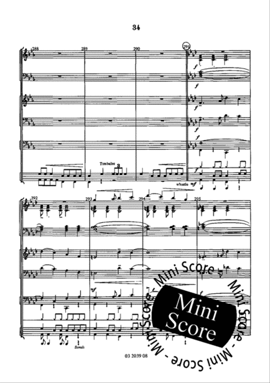 Las Playas de Rio Concert Band scores gallery preview page 40