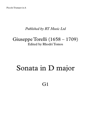 Book cover for Torelli G1 Sonata for Trumpet in D major