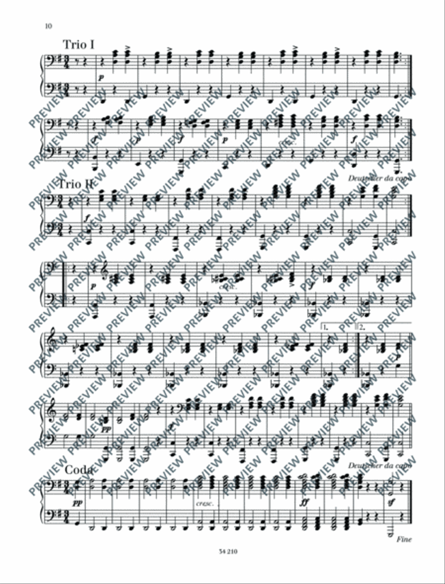 Ländler Piano Duet scores gallery preview page 11
