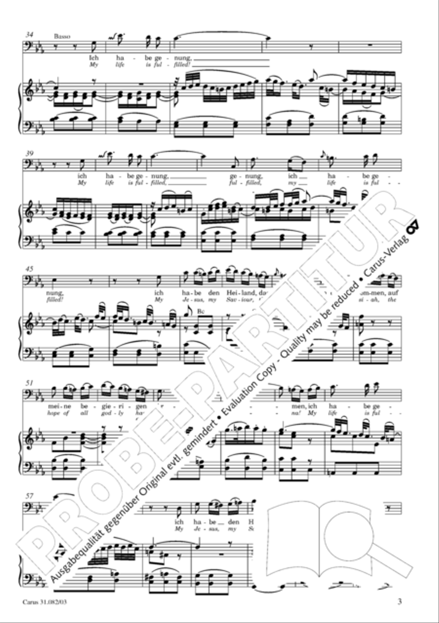 I have enough (Ich habe genung) Mezzo-Soprano Voice scores gallery preview page 6