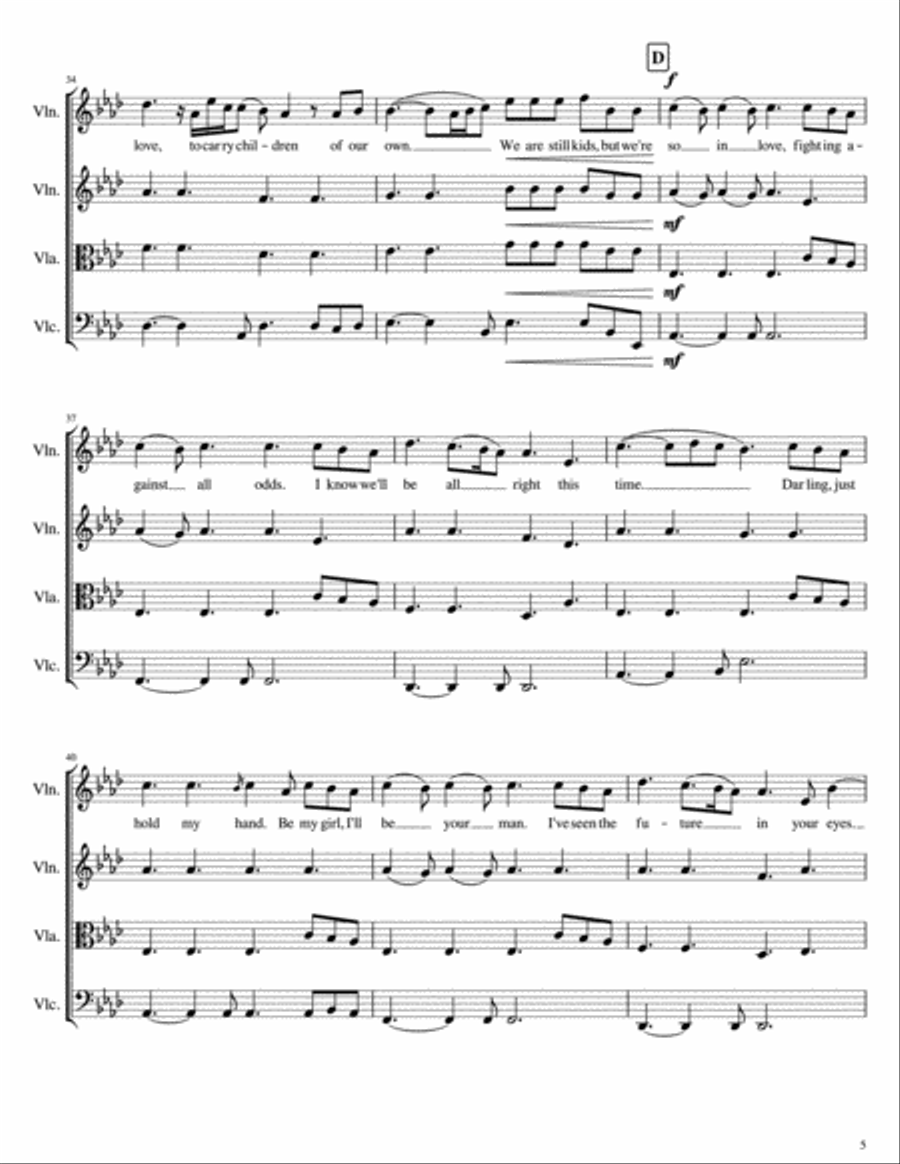 Perfect String Quartet scores gallery preview page 5
