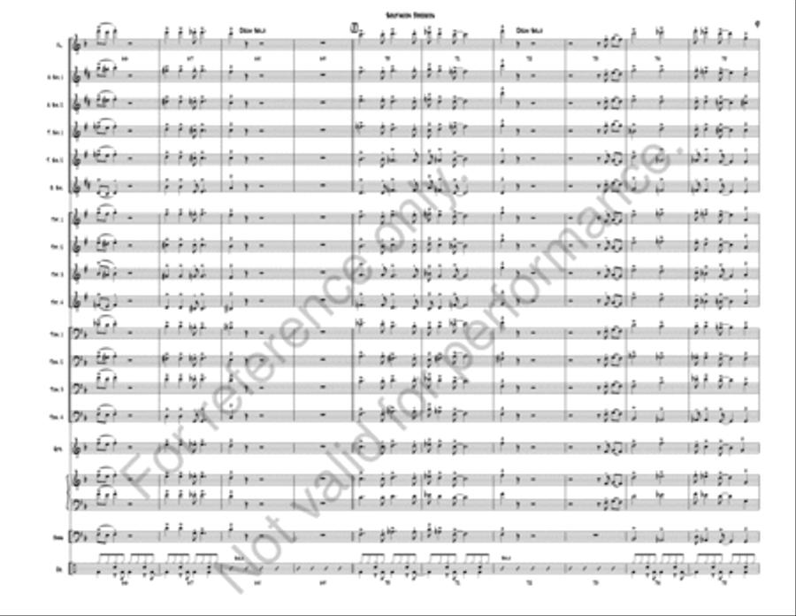 Southern Borders Jazz Ensemble scores gallery preview page 11