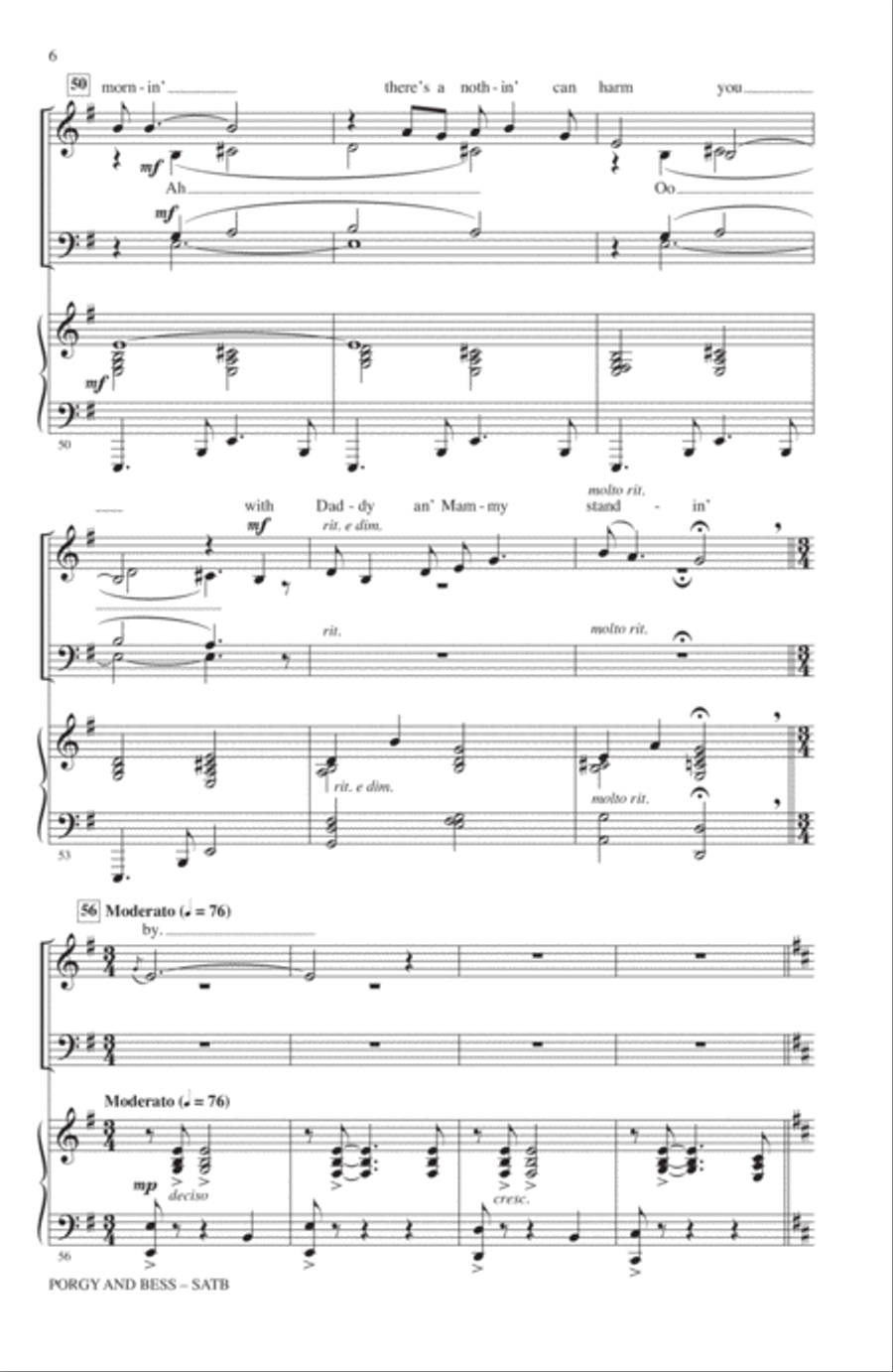 Porgy And Bess (Medley) 4-Part scores gallery preview page 5