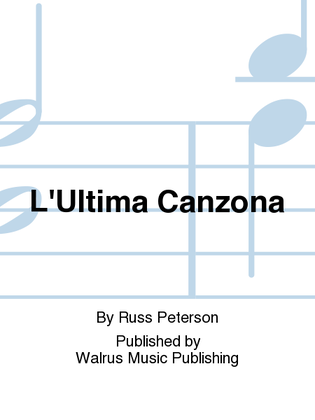 Book cover for L'Ultima Canzona