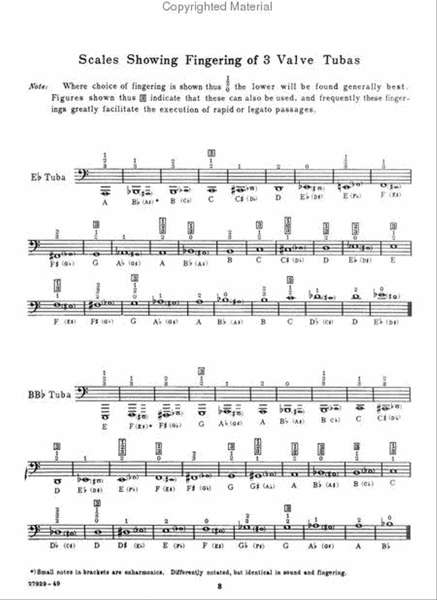 Authentic Excerpts From Arban's Complete Method For Eb And Bbb Tuba Tuba scores gallery preview page 2