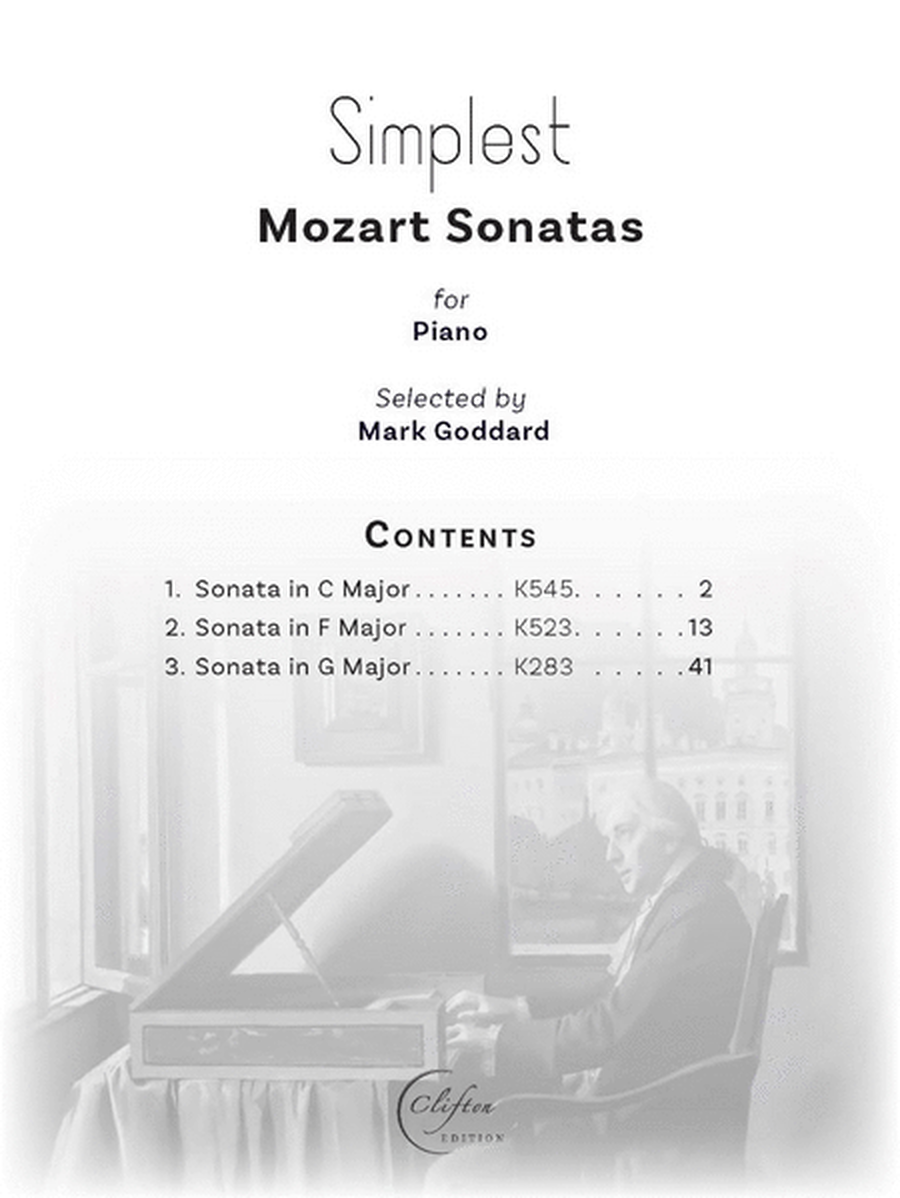 Simplest Mozart Sonatas. Piano
