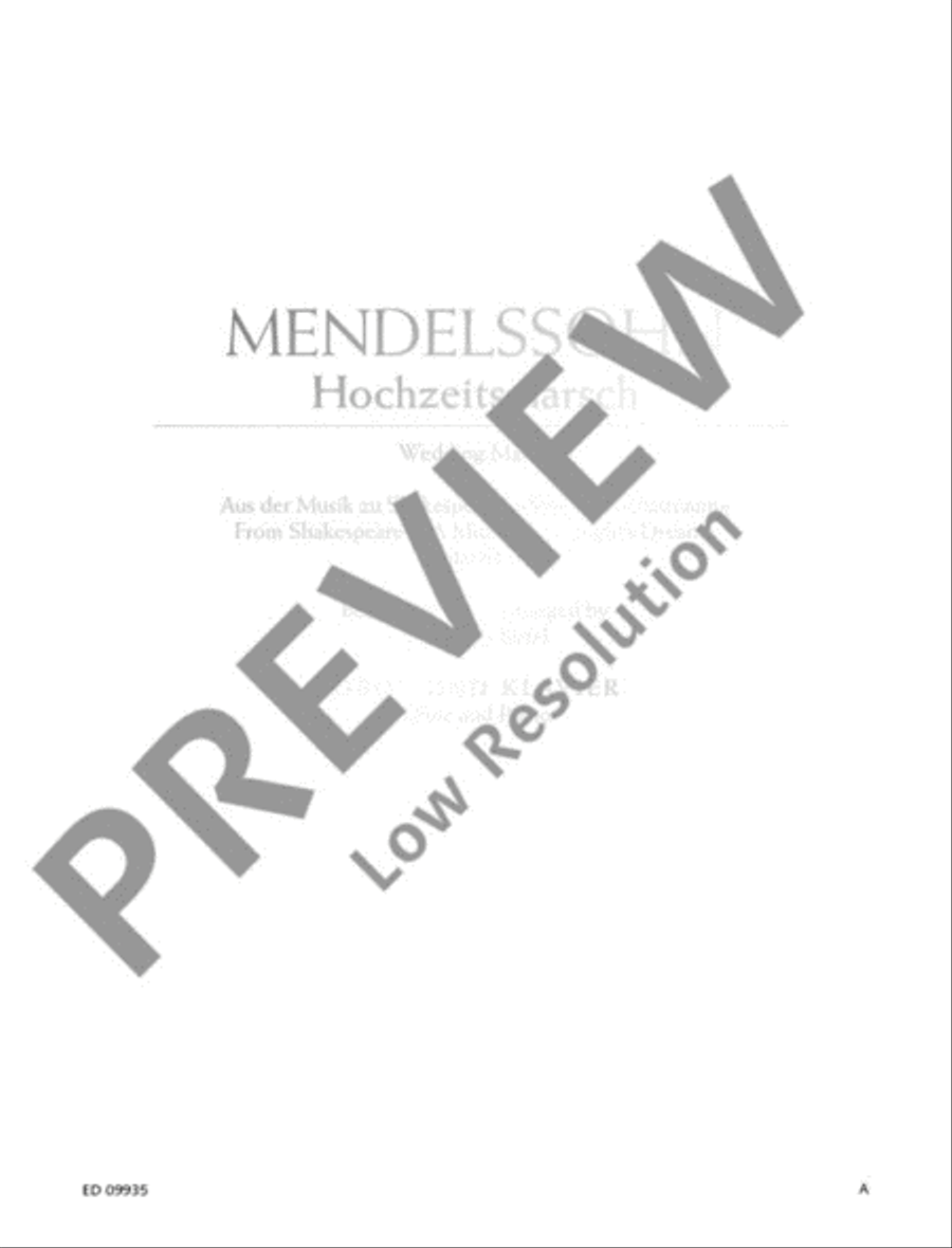 Wedding March Piano Accompaniment scores gallery preview page 2