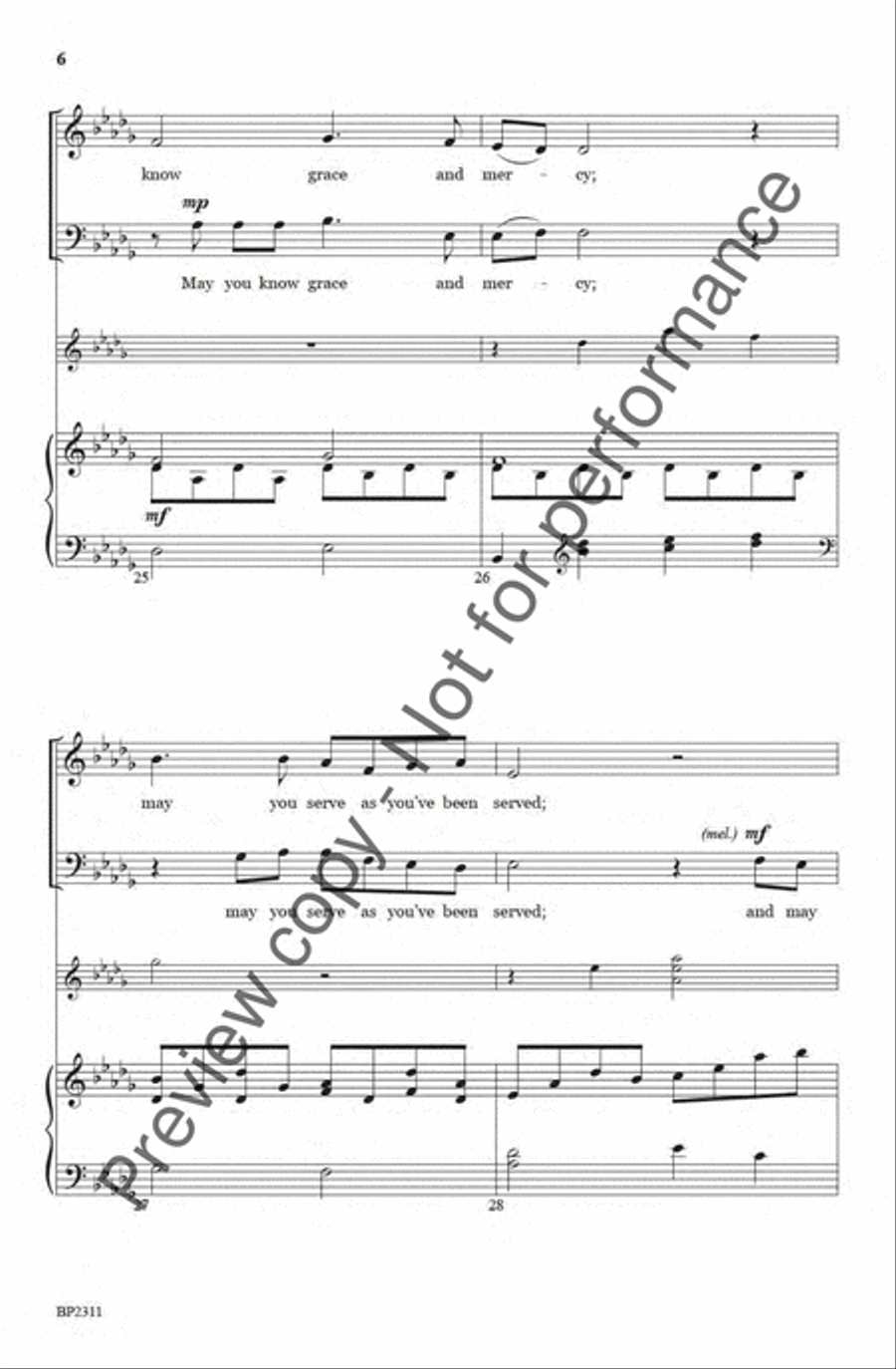 God Be With You 'Til We Meet Again 4-Part scores gallery preview page 6