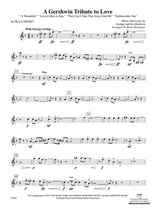 A Gershwin Tribute to Love: 1st B-flat Clarinet