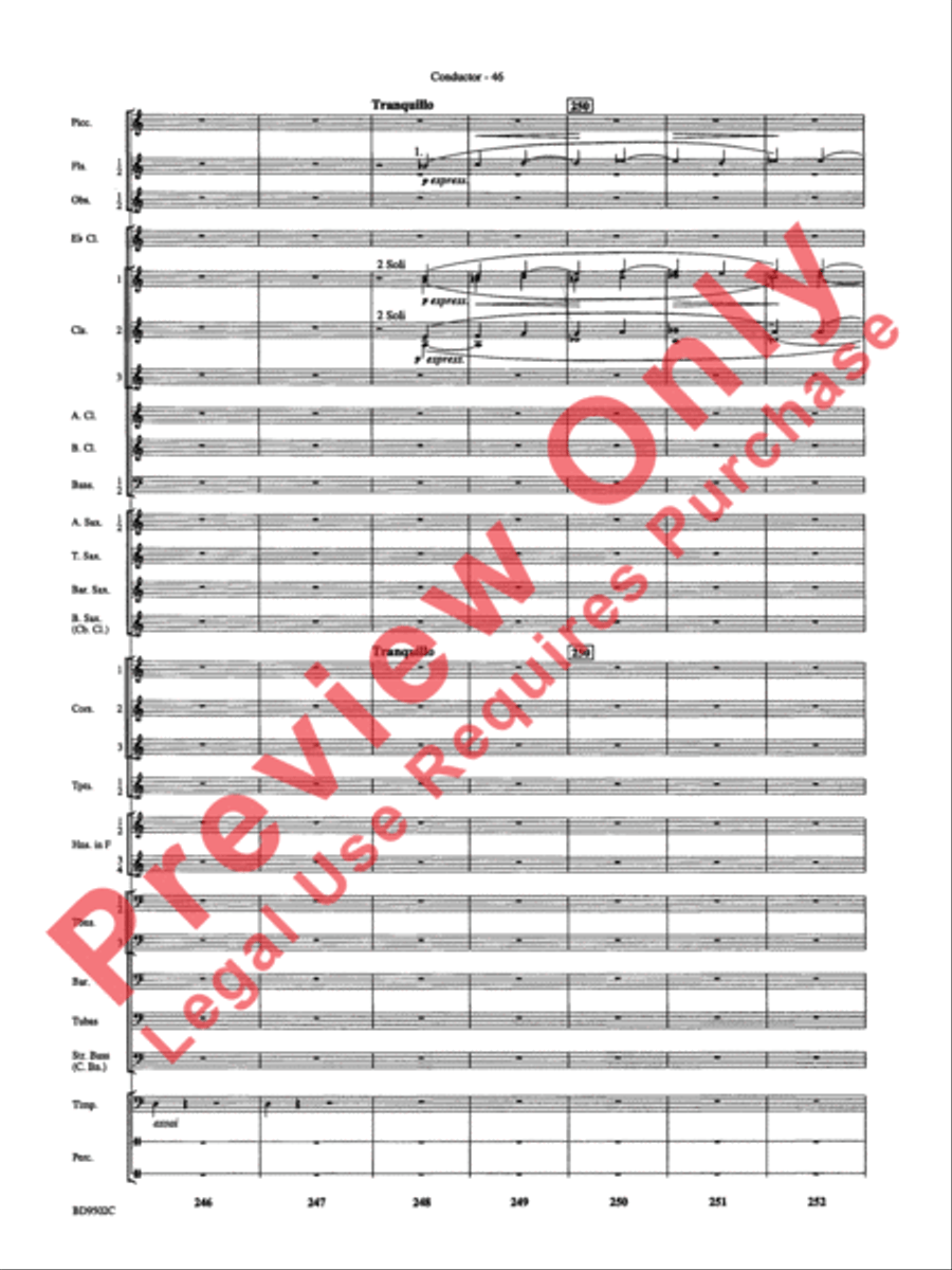 Symphony No. 3 for Band Concert Band scores gallery preview page 49