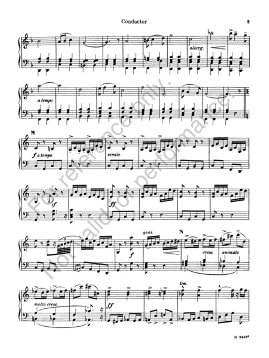 Pomp and Circumstance Military March No. 1 in D Concert Band scores gallery preview page 6