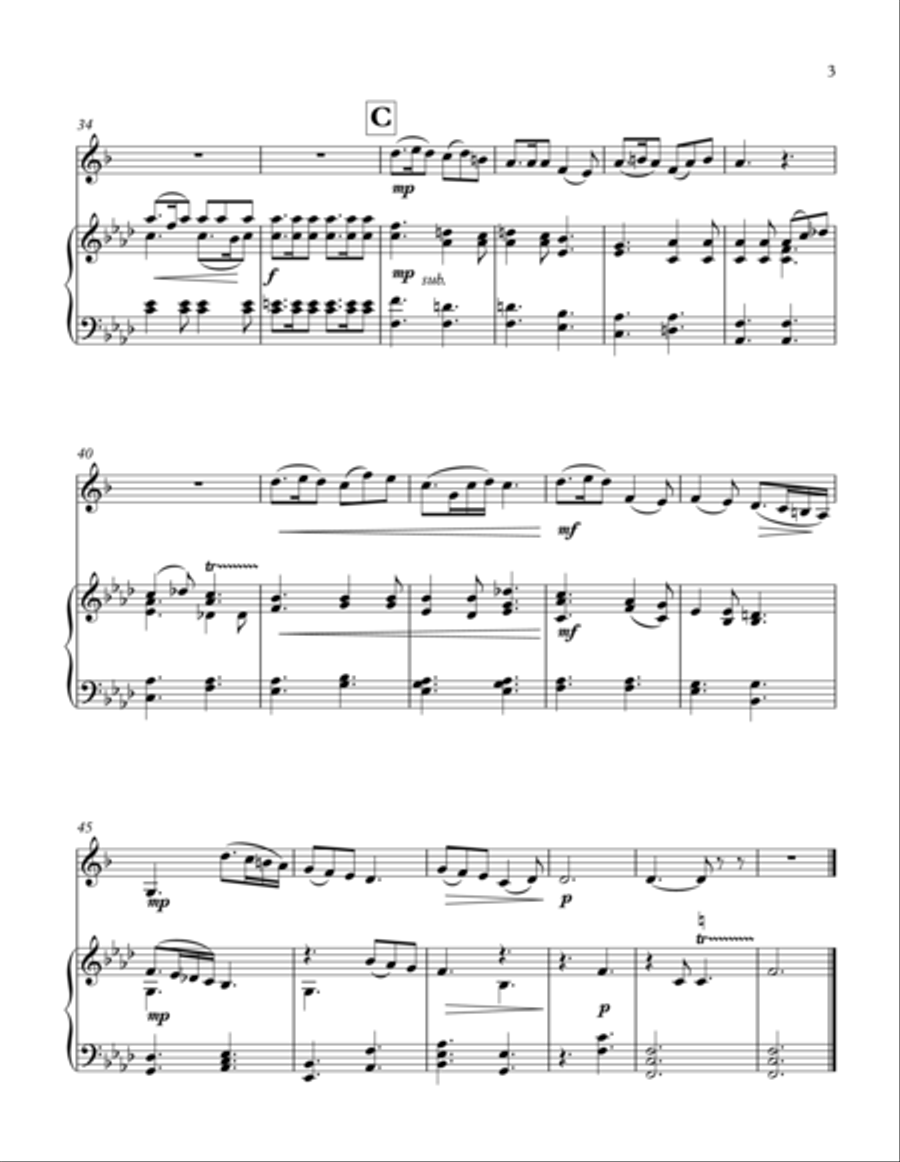 Suite for E-flat Clarinet and Piano E-Flat Clarinet scores gallery preview page 4