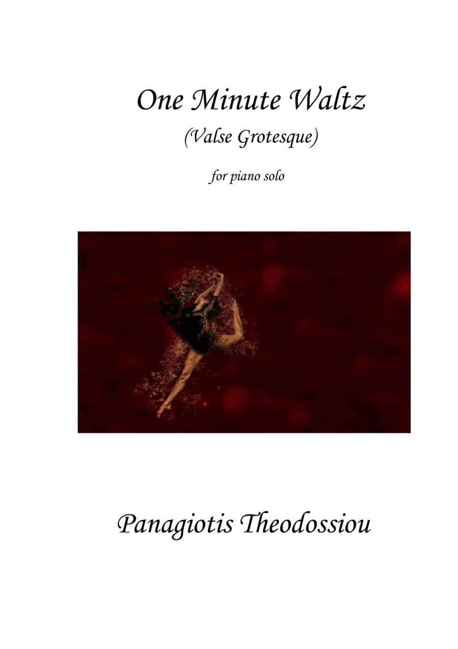 One Minute Waltz (Valse Grotesque) Piano Solo scores gallery preview page 1