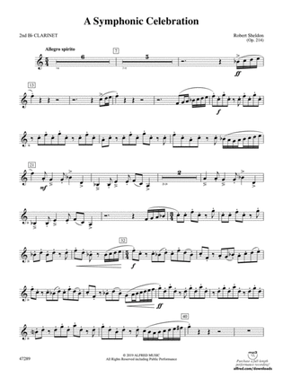 A Symphonic Celebration: 2nd B-flat Clarinet