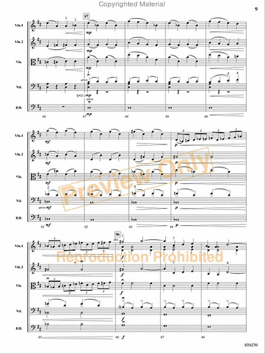 Themes from Romeo and Juliet String Orchestra scores gallery preview page 10