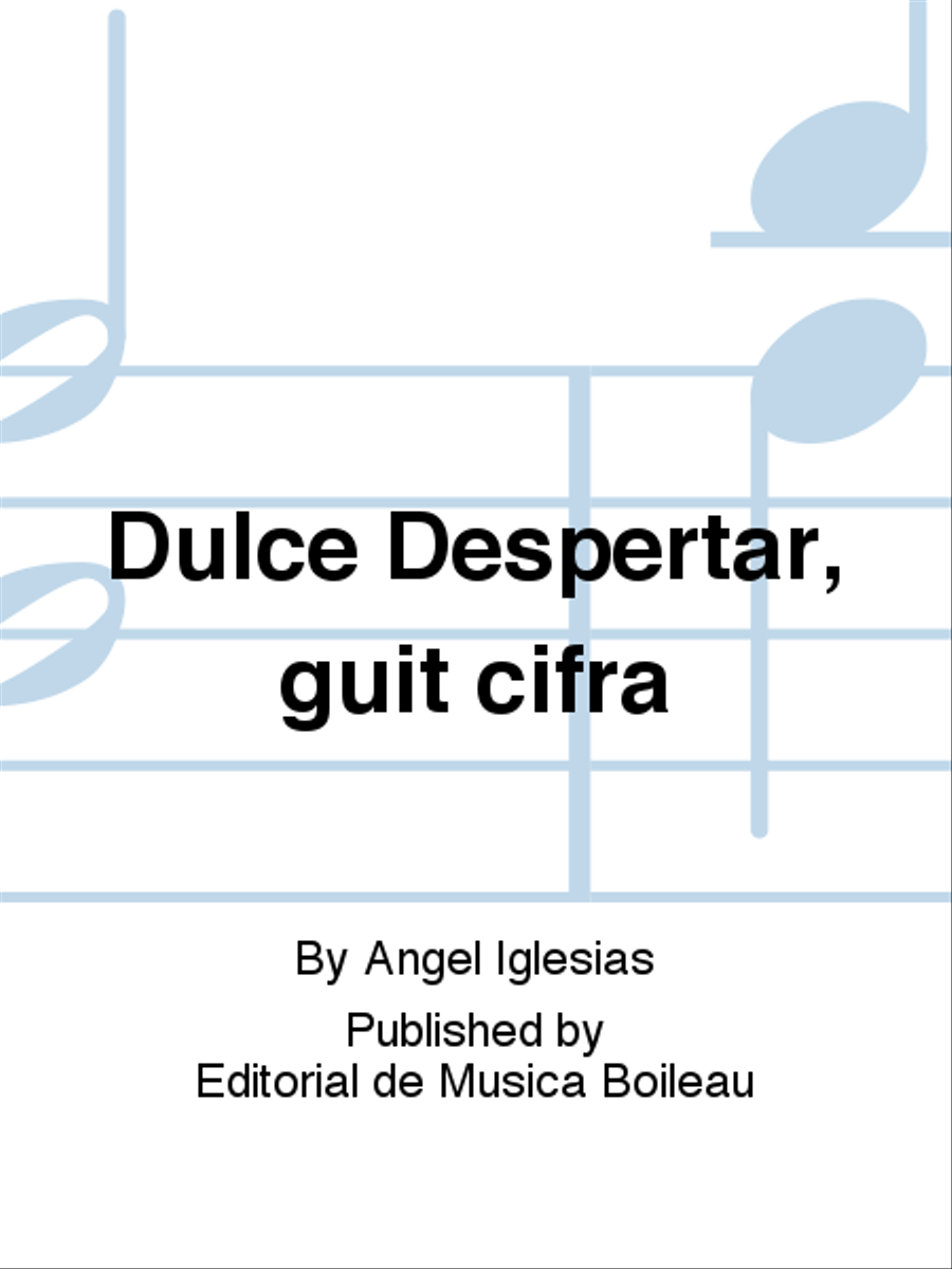 Dulce Despertar, guit cifra Guitar scores gallery preview page 1