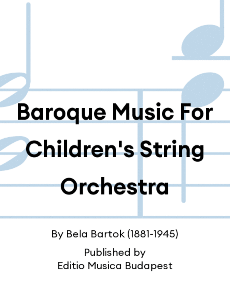 Baroque Music For Children