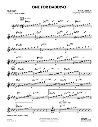 One for Daddy-O - C Solo Sheet